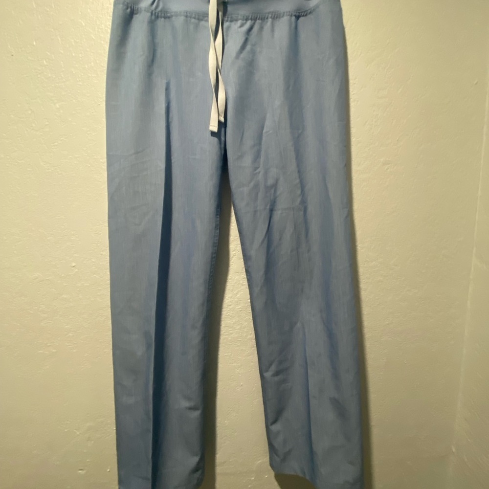 Figs Technical Collection Scrubs Pants Womens S Baby Blue “Drawstring”
